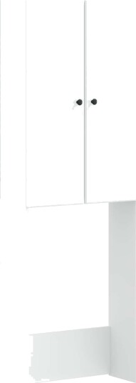 vidaXL Toalett skap BREDA Hvit 66 x 25,5 x 190 cm Konstruert tre