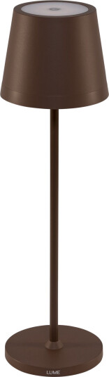 Century LUME Plus Oppladbar LED Bordlampe med dimmer 2,2W 2700K Corten Century LUME Plus Oppladbar LED Bordlampe med dimmer 2,2W 2700K Corten