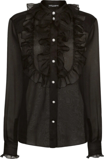 Dolce & Gabbana Dame Bluser & Skjorter Svart M, Dolce & Gabbana Dame Bluser & Skjorter Svart M,
