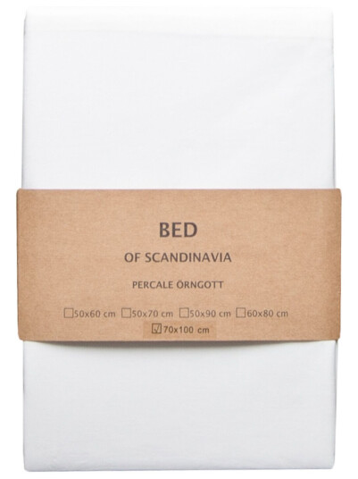 Scandinavian Bedding Putevar percale Hvit 70 x 100 Bomull