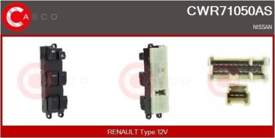 Bryter, vindusheis CASCO CWR71050AS