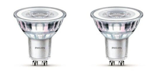 Philips LED-lyspære LEDClassic 4.6W/840 (50W) 2-pack GU10