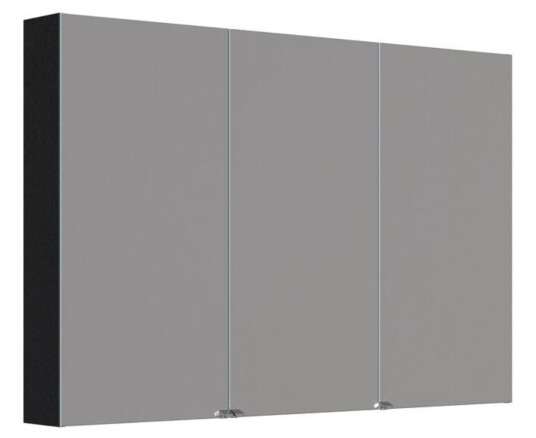 Dansani Inzo Style Speilskap 3 Dører Eik Noir / 120cm Dansani Inzo Style Speilskap 3 Dører Eik Noir / 120cm
