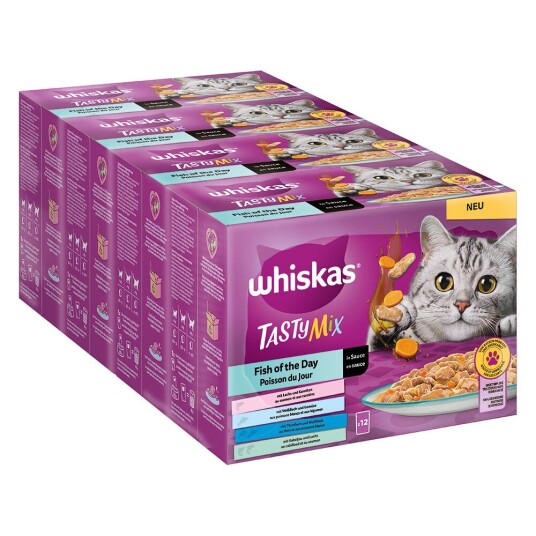 Whiskas Multipack Tasty Mix Porsjonsposer 48 X 85 G Fish Of The Day In Sauce Whiskas Multipack Tasty Mix Porsjonsposer 48 X 85 G Fish Of The Day In Sauce