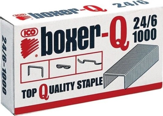 Ico Ico Boxerstifter 24/6 Galvanisert 1000 Stk. 5997072119820