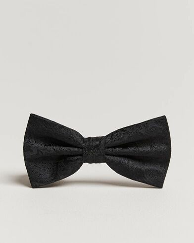 Amanda Christensen Tonal Paisley Pre Tie Silk Black Amanda Christensen Tonal Paisley Pre Tie Silk Black