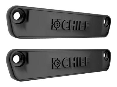 Chief Fusion Horizontal Row End Cap - Black monteringskomponent