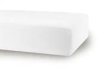 Nordstrand Home Laken sprinkelseng - 60x120x15 cm - Hvit stretchlaken til babyseng - 100% Bomull -
