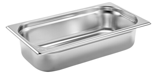 PULSIVA Kantine Basic GN 1/3; Størrelse GN 1/3, 2.5l, 32.5x17.6x6.5 cm (LxBxD); Sølvfarge