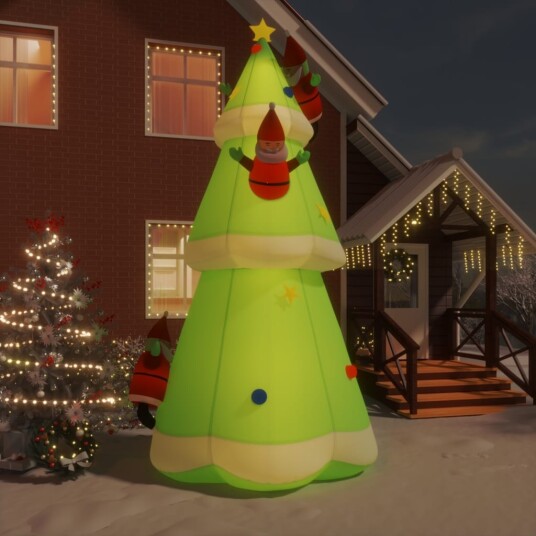 vidaXL Oppblåsbart juletre med lysdioder 500 cm vidaXL Oppblåsbart juletre med lysdioder 500 cm