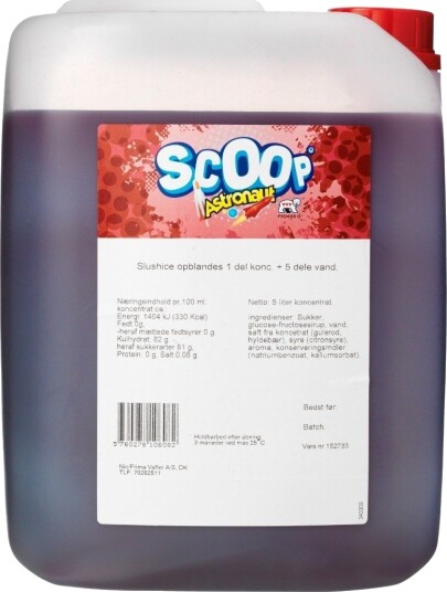 Scoop Astronaut slush konsentrat 5L Scoop Astronaut slush konsentrat 5L