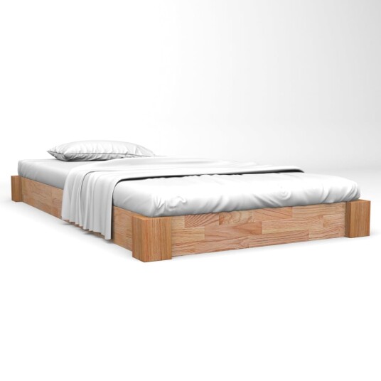 vidaXL Sengeramme heltre eik 120x200 cm