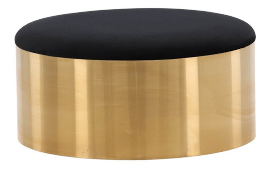 Furniture Fashion Puff puff, fotskammel Ø75cm velour svart, messing. 1538362-03-0 1609185-01-0 Furniture Fashion Puff puff, fotskammel Ø75cm velour svart, messing. 1538362-03-0 1609185-01-0