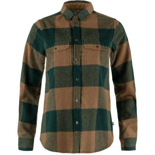Fjellreven Women's Canada Shirt Longsleeve Deep Patina/buckwheat Brown M