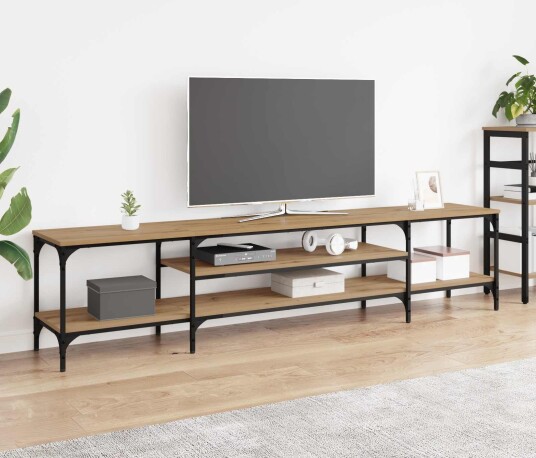 TV skap Artisan Eik 201 x 35 x 45 cm Ingeniørtre og jern