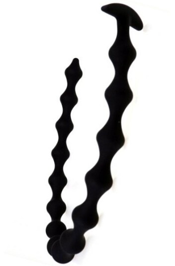 Long Dildo Thin Beads 55 cm