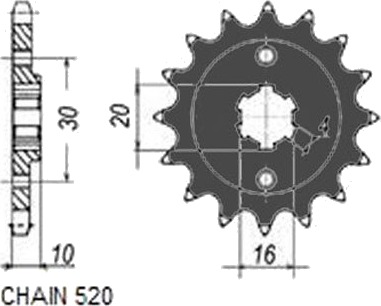 Kjededrev SUNSTAR 385 13 Kjededrev SUNSTAR 385 13