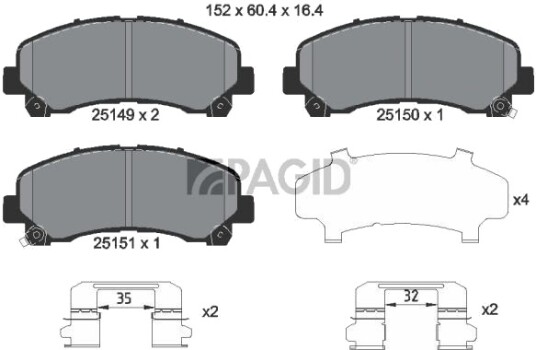 PAGID T2086N Bremseklosser