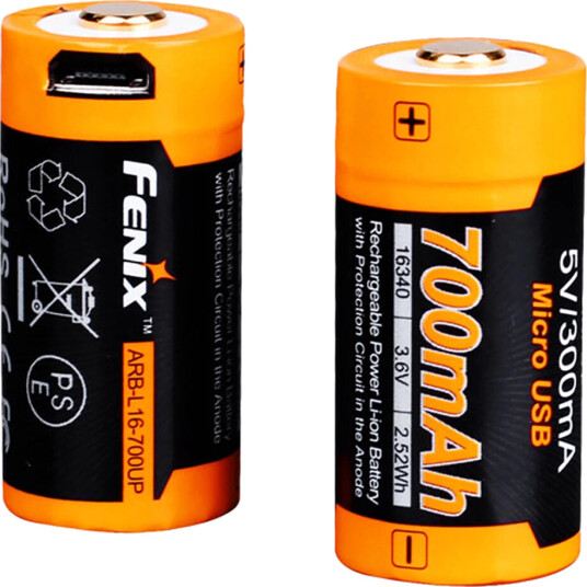 Fenix ARB-L16-700UP Oppladbart Lithium-Ion Batteri 700mAh 3,6V Fenix ARB-L16-700UP Oppladbart Lithium-Ion Batteri 700mAh 3,6V