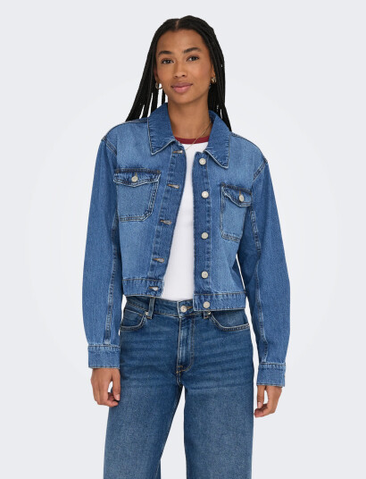 ONLY Onllumi Ls Jacket Dnm Pim Noos - Blue - XS