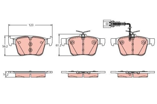 Bremseklosser TRW GDB2358 Bremseklosser TRW GDB2358