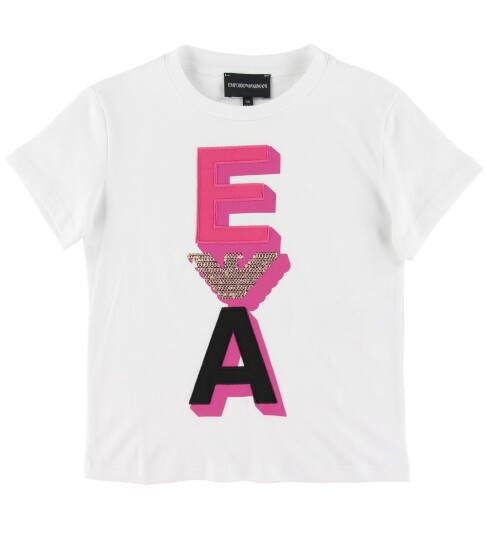 Giorgio Armani Emporio Armani T skjorte Hvit m. Rosa/Gull Emporio Armani 6 år 116 T skjorte