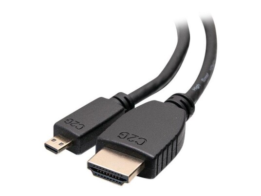 C2G 6ft HDMI to Micro HDMI Cable with Ethernet - High Speed HDMI Cable - HDMI-kabel med Ethernet - 1.83 m