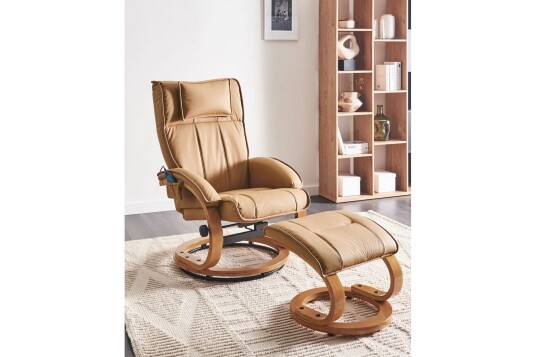 Massasjestol Majestic Brun lyst tre