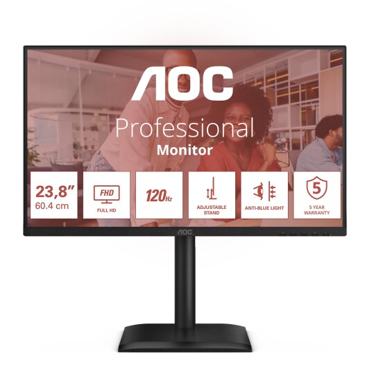 AOC 24E4CV 24" Full HD LED PC-skjerm 1920x1080 med 120Hz IPS AOC 24E4CV 24" Full HD LED PC-skjerm 1920x1080 med 120Hz IPS