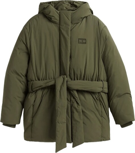 Tommy Jeans Tjw Smooth Padding Puffer Ext Khaki green XS