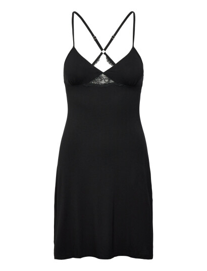Hunkemöller Sd Jersey Lace Back Detail - Black - XS
