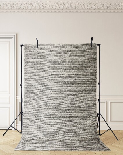 Ullteppe   Otago grå/svart Størrelse: 140 x 200 cm