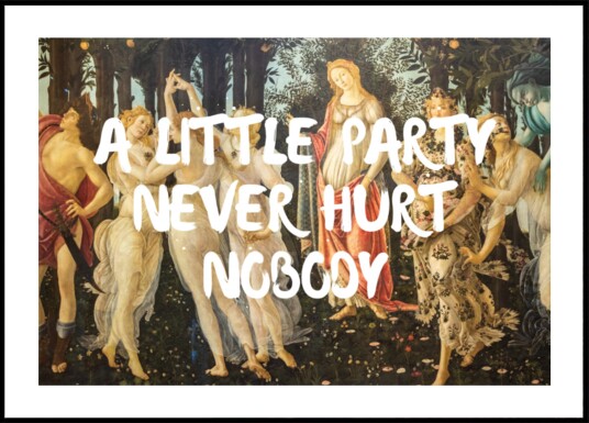 Renaissance Garden Party Quote Plakat / 100x150 Renaissance Garden Party Quote Plakat / 100x150