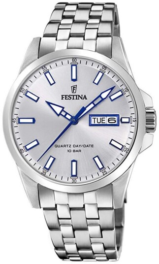 Festina Herreklokke F20357 1 Sølvfarget/Stål Ø41 mm
