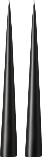 ester & erik ester & erik kjeglelys 37 cm 2 stk. matt Raw black 75