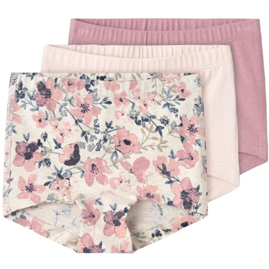 Name It Nostalgia Rose Flower Underbukser 3-pakning Noos 110