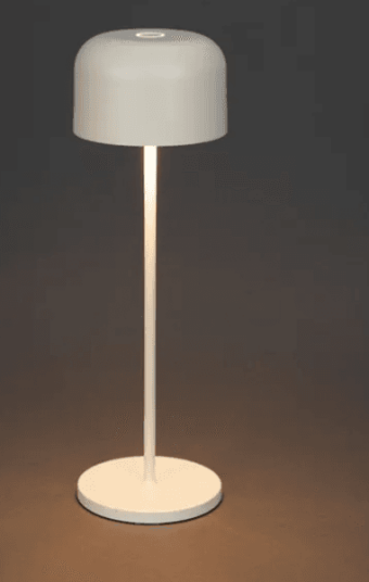 Trend Collection Lille bordlampe – oppladbar og dimbar, hvit 36 cm