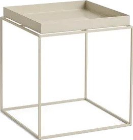 Tray Sofabord Medium Varm Beige/Stål