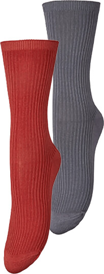 Becksöndergaard Telma Solid Sock 2 Pack - Grey - 37-39
