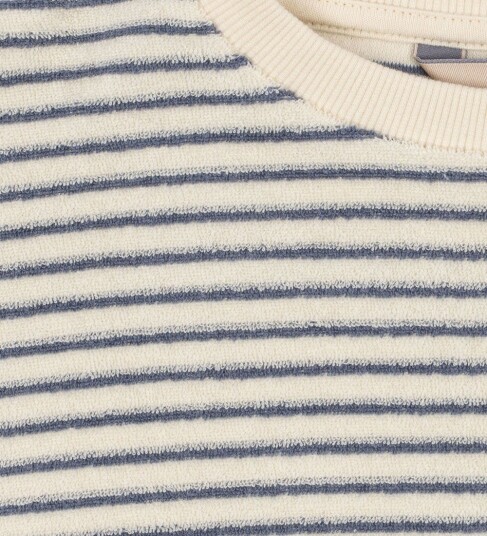 Konges Sløjd Collegegenser Frotté Itty Flint Stripe Konges Sløjd 6 år (116) Collegegenser Blå Hvit