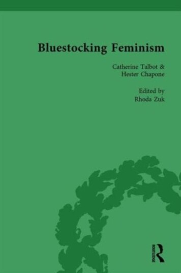 Bluestocking Feminism Volume 3 Writings of the Bluestocking Circle 173893