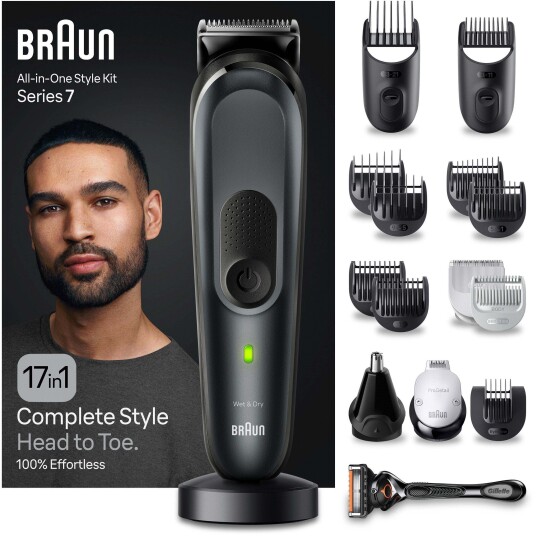 Braun Kroppstrimmer Styler MGK7491 Black / Slate Grey Braun Kroppstrimmer Styler MGK7491 Black / Slate Grey