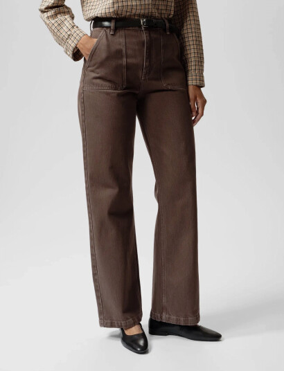 Nudie Jeans Asta Workwear Pants Brown Brown W25 x 32 Nudie Jeans Asta Workwear Pants Brown Brown W25 x 32