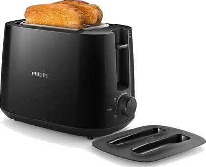 Philips Daily Collection HD2582/90 Brødrister 830W Svart Philips Daily Collection HD2582/90 Brødrister 830W Svart