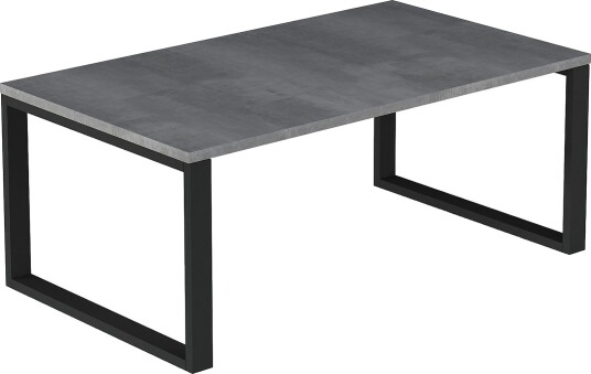 Connel Sofabord 90 cm - Betonggrå/Svart