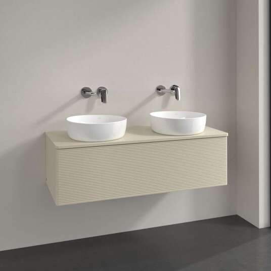 Villeroy & Boch Antao Servantskap med 1 skuff 120x50x36 cm m/lys Grå Matt Villeroy & Boch Antao Servantskap med 1 skuff 120x50x36 cm m/lys Grå Matt