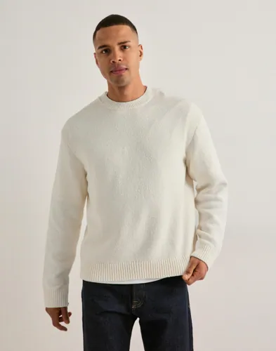 Jack & Jones Jornorrebro Catskills Knit Crew Nec Collegegensere Beige Jack & Jones Jornorrebro Catskills Knit Crew Nec Collegegensere Beige