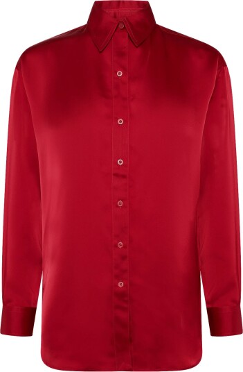 Lauren Ralph Lauren Shirt Wt Charm Wvn Shirt RALPH RED XL
