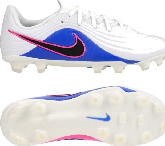 Nike Tiempo Maestro Academy MG Attack   Hvit/Svart/Blå/Rosa Barn   Multi Ground (MG) størrelse 38