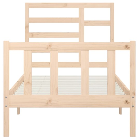vidaXL Sengeramme heltre furu 100x200 cm